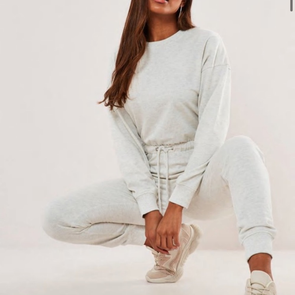 Misguided Grey Jumpsuit Size 2